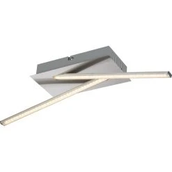 Globo FUEGO Deckenleuchte LED Nickel-Matt, 1-flammig