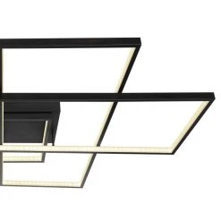 Globo GABRIEL Deckenleuchte LED Schwarz, 1-flammig, Fernbedienung -LED Leuchten Verkäufe 2022 globo gabriel deckenleuchte 67227 100b 4