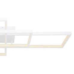Globo GABRIEL Deckenleuchte LED Weiß, 1-flammig, Fernbedienung -LED Leuchten Verkäufe 2022 globo gabriel deckenleuchte 67227 40wsh 6