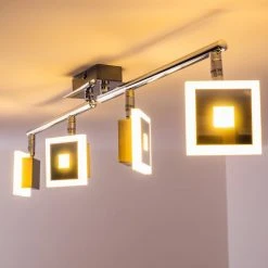 Globo GEROLF Deckenstrahler LED Chrom, 5-flammig -LED Leuchten Verkäufe 2022 globo gerolf deckenstrahler 56111 4 10