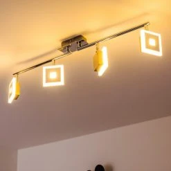 Globo GEROLF Deckenstrahler LED Chrom, 5-flammig -LED Leuchten Verkäufe 2022 globo gerolf deckenstrahler 56111 4 13