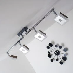 Globo GEROLF Deckenstrahler LED Chrom, 5-flammig -LED Leuchten Verkäufe 2022 globo gerolf deckenstrahler 56111 4 17