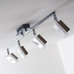 Globo GEROLF Deckenstrahler LED Chrom, 5-flammig -LED Leuchten Verkäufe 2022 globo gerolf deckenstrahler 56111 4 19