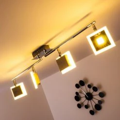 Globo GEROLF Deckenstrahler LED Chrom, 5-flammig -LED Leuchten Verkäufe 2022 globo gerolf deckenstrahler 56111 4 6