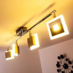 Globo GEROLF Deckenstrahler LED Chrom, 5-flammig -LED Leuchten Verkäufe 2022 globo gerolf deckenstrahler 56111 4 7