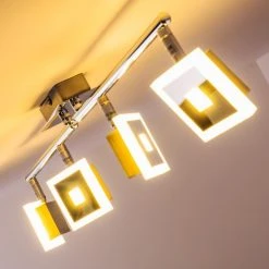 Globo GEROLF Deckenstrahler LED Chrom, 5-flammig -LED Leuchten Verkäufe 2022 globo gerolf deckenstrahler 56111 4 9