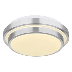 Globo GREGORY Deckenleuchte LED Aluminium, Weiß, 1-flammig