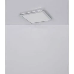 Globo GUSSAGO Deckenpanel LED Chrom, 1-flammig -LED Leuchten Verkäufe 2022 globo gussago deckenpanel 41561 18 9