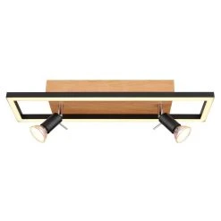 Globo IDA Deckenleuchte LED Schwarz, Holzoptik, 3-flammig -LED Leuchten Verkäufe 2022 globo ida deckenleuchte 57034 2 2