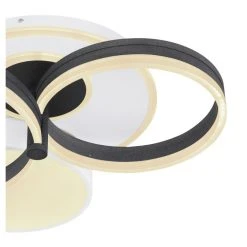 Globo JACK Deckenleuchte LED Schwarz, Weiß, 1-flammig, Fernbedienung -LED Leuchten Verkäufe 2022 globo jack deckenleuchte 48448 48 2