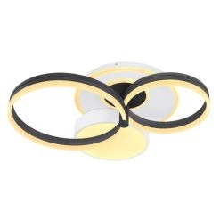 Globo JACK Deckenleuchte LED Schwarz, Weiß, 1-flammig, Fernbedienung -LED Leuchten Verkäufe 2022 globo jack deckenleuchte 48448 48 3