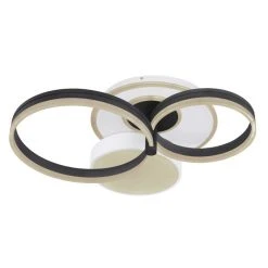 Globo JACK Deckenleuchte LED Schwarz, Weiß, 1-flammig, Fernbedienung -LED Leuchten Verkäufe 2022 globo jack deckenleuchte 48448 48 6