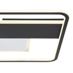 Globo JENNA Deckenleuchte LED Schwarz, Weiß, 1-flammig, Fernbedienung -LED Leuchten Verkäufe 2022 globo jenna deckenleuchte 48029sh 5