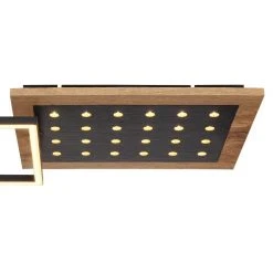 Globo JIMBO Deckenleuchte LED Schwarz, Holz dunkel, 2-flammig -LED Leuchten Verkäufe 2022 globo jimbo deckenleuchte 67267 24 4