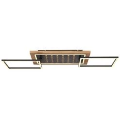 Globo JIMBO Deckenleuchte LED Schwarz, Holz dunkel, 2-flammig -LED Leuchten Verkäufe 2022 globo jimbo deckenleuchte 67267 48 2