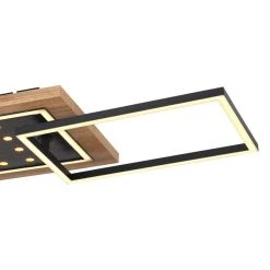 Globo JIMBO Deckenleuchte LED Schwarz, Holz dunkel, 2-flammig -LED Leuchten Verkäufe 2022 globo jimbo deckenleuchte 67267 48 4