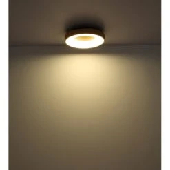 Globo JOLLI Deckenleuchte LED Schwarz, 1-flammig, Fernbedienung -LED Leuchten Verkäufe 2022 globo jolli deckenleuchte 41758 42 9