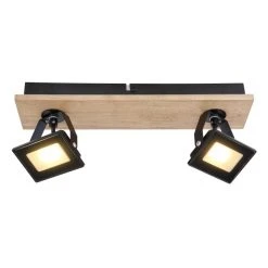 Globo JOYA Deckenleuchte LED Schwarz, Holz hell, 2-flammig 6 Globo JOYA Deckenleuchte LED Schwarz, Holz hell, 2-flammig -LED Leuchten Verkäufe 2022 globo joya deckenleuchte 56247 2b 2