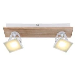 Globo JOYA Deckenleuchte LED Weiß, Holz hell, 2-flammig -LED Leuchten Verkäufe 2022 globo joya deckenleuchte 56247 2w 2