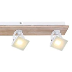 Globo JOYA Deckenleuchte LED Weiß, Holz hell, 4-flammig -LED Leuchten Verkäufe 2022 globo joya deckenleuchte 56247 4w 3