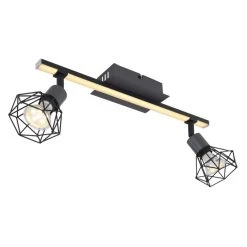 Globo JUTTA Deckenleuchte LED Schwarz, 1-flammig