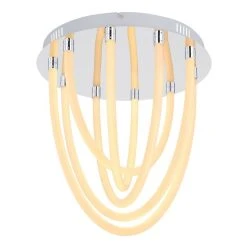 Globo KAIA Deckenleuchte LED Chrom, 1-flammig