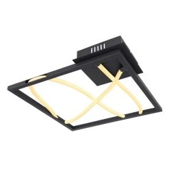 Globo KAIA Deckenleuchte LED Schwarz, 1-flammig