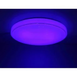 Globo KALLE Deckenleuchte LED Weiß, 1-flammig, Fernbedienung, Farbwechsler 38 Globo KALLE Deckenleuchte LED Weiß, 1-flammig, Fernbedienung, Farbwechsler -LED Leuchten Verkäufe 2022 globo kalle deckenleuchte 48408 40 18