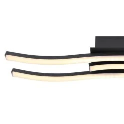 Globo KASIMIR Deckenleuchte LED Schwarz, 1-flammig -LED Leuchten Verkäufe 2022 globo kasimir deckenleuchte 67137 18b 4