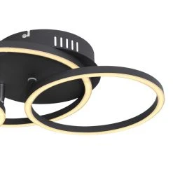 Globo KENDY Deckenleuchte LED Schwarz, 1-flammig -LED Leuchten Verkäufe 2022 globo kendy deckenleuchte 67233 30s 4