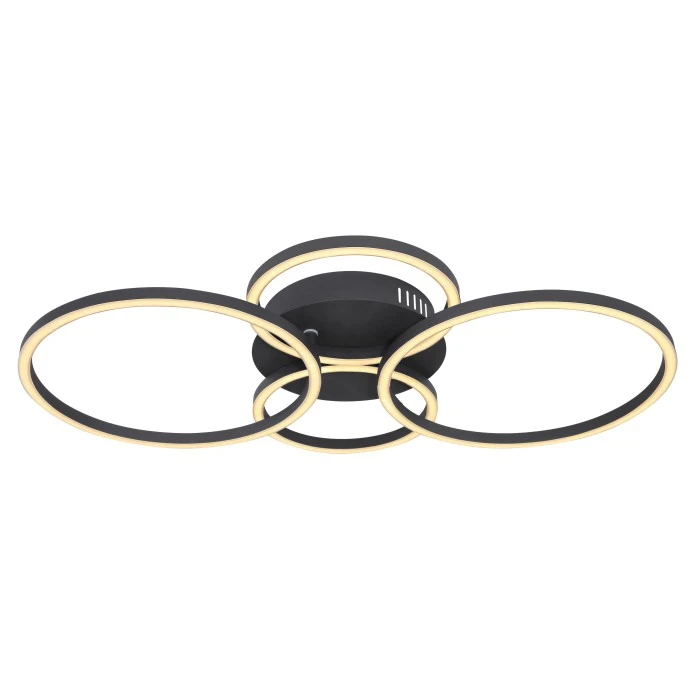 Globo KENDY Deckenleuchte LED Schwarz, 1-flammig 4 Globo KENDY Deckenleuchte LED Schwarz, 1-flammig – Bild 4