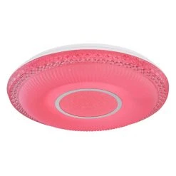 Globo KLEMENS Deckenleuchte LED Weiß, 2-flammig, Fernbedienung, Farbwechsler -LED Leuchten Verkäufe 2022 globo klemens deckenleuchte 48411 40rgb 6