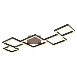 Globo KURIO Deckenleuchte LED Schwarz, 1-flammig, Fernbedienung -LED Leuchten Verkäufe 2022 globo kurio deckenleuchte 67236 58 2