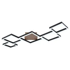 Globo KURIO Deckenleuchte LED Schwarz, 1-flammig, Fernbedienung -LED Leuchten Verkäufe 2022 globo kurio deckenleuchte 67236 58 3