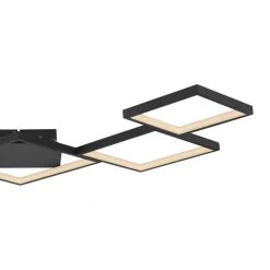 Globo KURIO Deckenleuchte LED Schwarz, 1-flammig, Fernbedienung -LED Leuchten Verkäufe 2022 globo kurio deckenleuchte 67236 58b 4