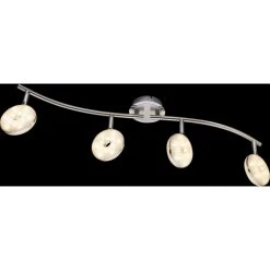 Globo LAILA Deckenleuchte LED Nickel-Matt, 4-flammig