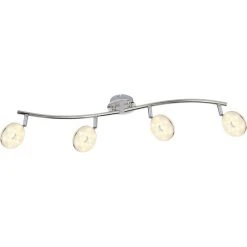 Globo LAILA Deckenleuchte LED Nickel-Matt, 4-flammig -LED Leuchten Verkäufe 2022 globo laila deckenleuchte 56123 4 2