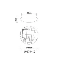 Globo LAVA Deckenleuchte LED Wei&szlig;, 1-flammig -LED Leuchten Verkäufe 2022 globo lava deckenleuchte 40479 12 5