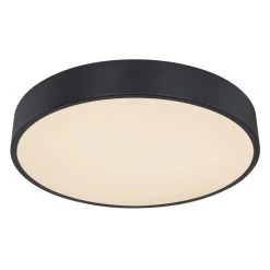 Globo LEANARA Deckenleuchte LED Schwarz, 1-flammig, Fernbedienung