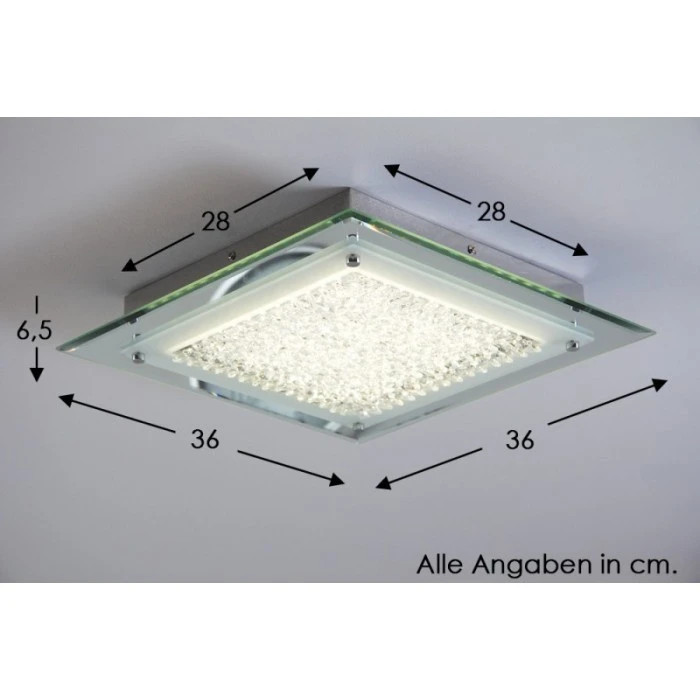 Globo LIANA Deckenleuchte LED Chrom, 1-flammig 1 Globo LIANA Deckenleuchte LED Chrom, 1-flammig