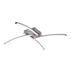 Globo LONG Deckenleuchte LED Nickel-Matt, 1-flammig