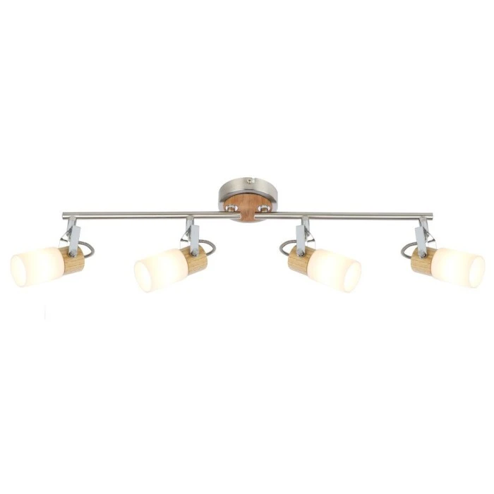 Globo LORI Deckenstrahler LED Nickel-Matt, 4-flammig 1 Globo LORI Deckenstrahler LED Nickel-Matt, 4-flammig