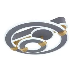 Globo MARGY Deckenleuchte LED Grau, Gold, 1-flammig, Fernbedienung 18 Globo MARGY Deckenleuchte LED Grau, Gold, 1-flammig, Fernbedienung -LED Leuchten Verkäufe 2022 globo margy deckenleuchte 48447 48 6