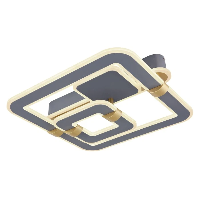 Globo MARGY Deckenleuchte LED Grau, Gold, 1-flammig, Fernbedienung 1 Globo MARGY Deckenleuchte LED Grau, Gold, 1-flammig, Fernbedienung