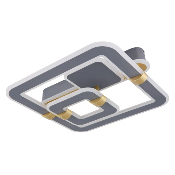 Globo MARGY Deckenleuchte LED Grau, Gold, 1-flammig, Fernbedienung 2 Globo MARGY Deckenleuchte LED Grau, Gold, 1-flammig, Fernbedienung – Bild 2