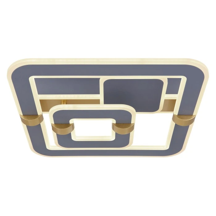 Globo MARGY Deckenleuchte LED Grau, Gold, 1-flammig, Fernbedienung 3 Globo MARGY Deckenleuchte LED Grau, Gold, 1-flammig, Fernbedienung – Bild 3