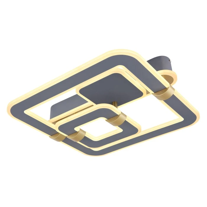 Globo MARGY Deckenleuchte LED Grau, Gold, 1-flammig, Fernbedienung 6 Globo MARGY Deckenleuchte LED Grau, Gold, 1-flammig, Fernbedienung – Bild 6