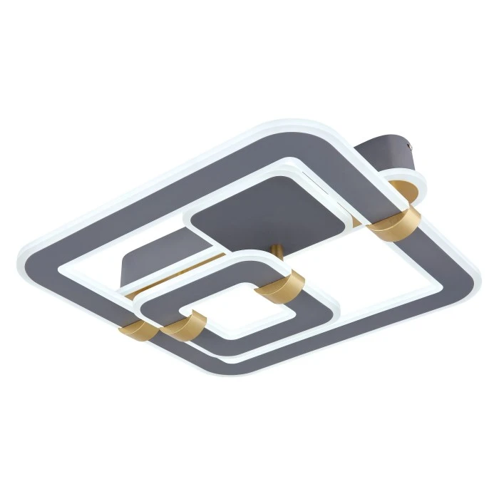 Globo MARGY Deckenleuchte LED Grau, Gold, 1-flammig, Fernbedienung 7 Globo MARGY Deckenleuchte LED Grau, Gold, 1-flammig, Fernbedienung – Bild 7