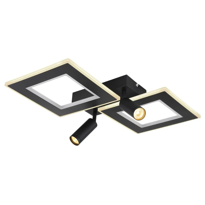 Globo MARIAN Deckenleuchte LED Schwarz, 1-flammig, Fernbedienung, Farbwechsler 2 Globo MARIAN Deckenleuchte LED Schwarz, 1-flammig, Fernbedienung, Farbwechsler – Bild 2