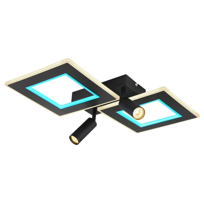 Globo MARIAN Deckenleuchte LED Schwarz, 1-flammig, Fernbedienung, Farbwechsler 11 Globo MARIAN Deckenleuchte LED Schwarz, 1-flammig, Fernbedienung, Farbwechsler – Bild 11